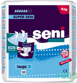 Подгузники для взрослых Супер Сени (Seni ) AIR L N10.