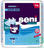 Подгузники для взрослых Супер Сени (Seni ) AIR L N10.